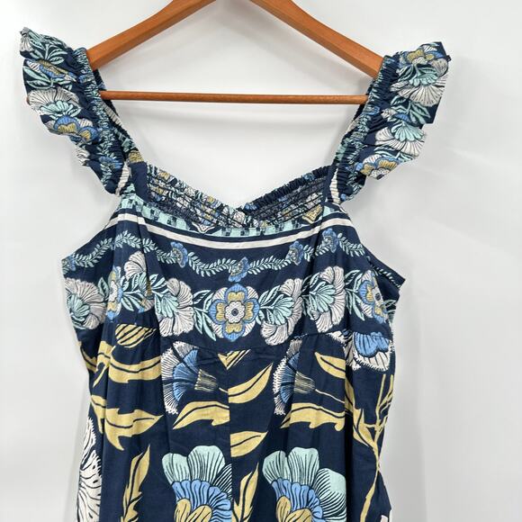 FREE PEOPLE NWT Bali Albright Jumpsuit in Navy Combo // XS - Picture 5 of 14